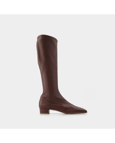 BY FAR Edie Brown Leather Boots
