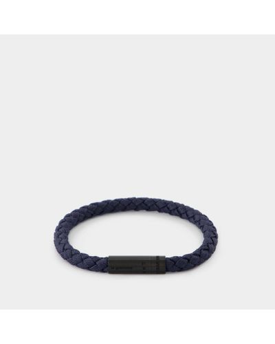 Le Gramme 5g Cable Orlebar Brown Bracelet - - Navy - Titanium - Blue