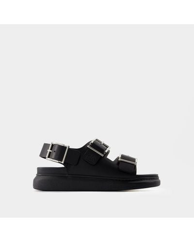 Alexander McQueen Seal Sandals - Black