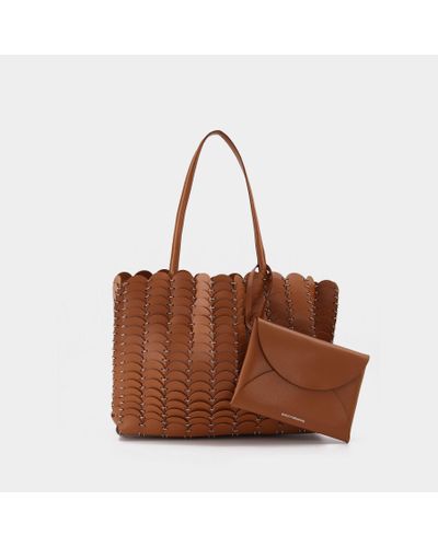 Rabanne Pacoio Tote - Brown
