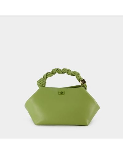 Ganni Bou Crossbody Bag - - Leather - Green