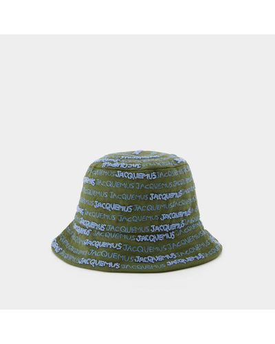 Jacquemus Bordado Bucket Hat - Green
