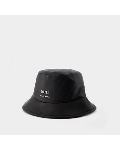 Ami Paris Ami Bucket Hat - Black