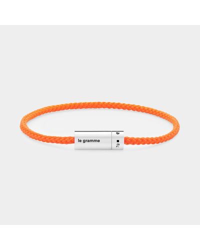 Le Gramme 7g Nato Cable Bracelet - Orange