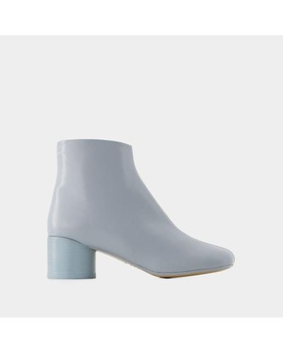 MM6 by Maison Martin Margiela 6 Anatomic 50 Ankle Boots - Blue