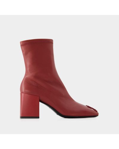Courreges Heritage Boots - Red