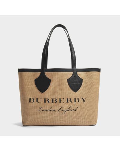 burberry jute tote