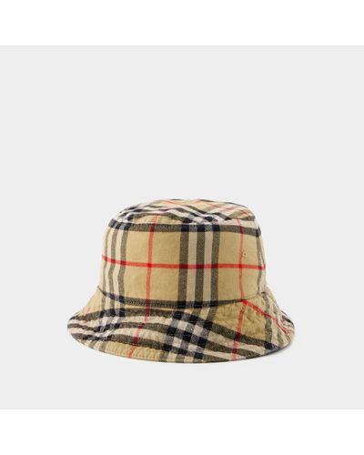 Burberry Classic Bucket Hat - Natural