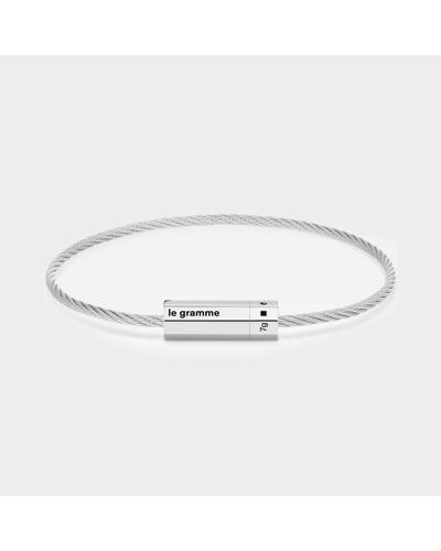 Le Gramme 7g Cable Octagon Bracelet - Metallic