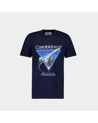 Casablancabrand Aiiiiir Printed T-shirt - Blue