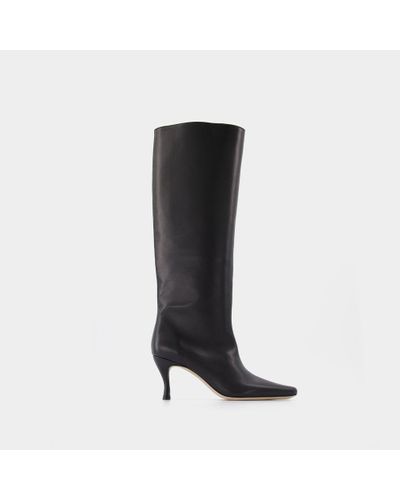 BY FAR Stevie 42 Black Smooth Calf Leather Boots