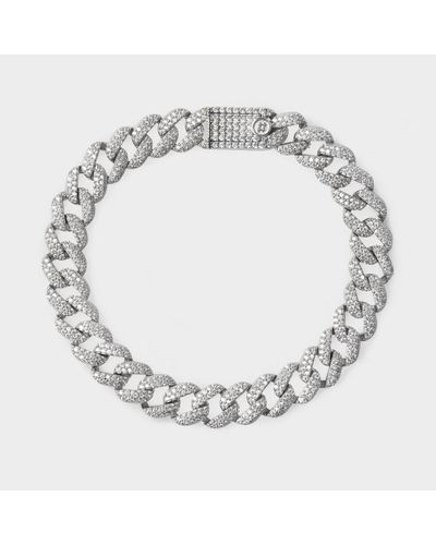 NUMBERING Pave Link Bracelet - Metallic