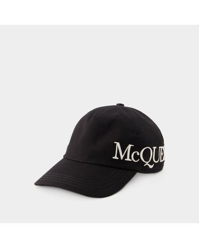 Alexander McQueen Oversize Cap - Black
