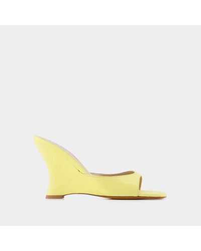 Maryam Nassir Zadeh Lido Sandals - - Amber - Leather - Yellow