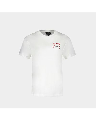 A.P.C. T-shirts & Tops - White