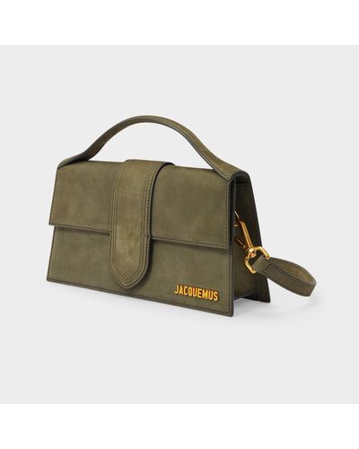 jacquemus le grand bambino suede bolsa