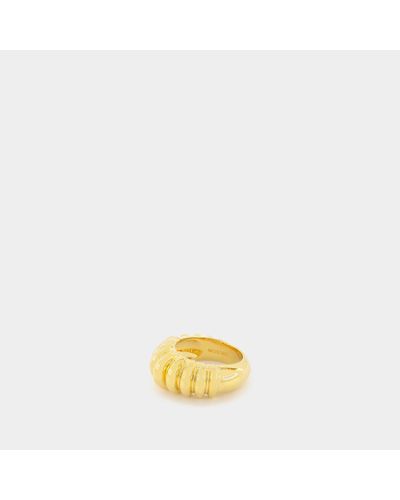 Missoma Gold Claw Ridge Ring - Yellow