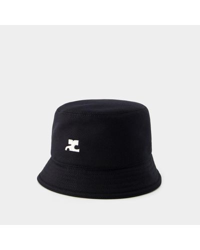 Courreges Signature Bucket Hat - Black