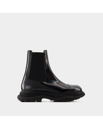 Alexander McQueen Treadslick Ankle Boots - Black