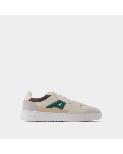 Axel Arigato A-dice Lo Baskets In Brown Leather - Green