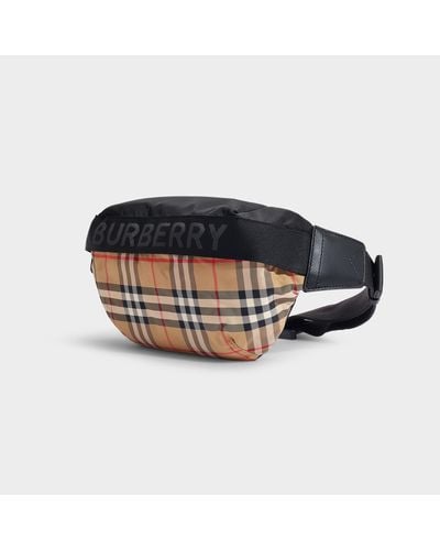 Burberry Synthetic Medium Sonny Waist Bag In Archive Beige 