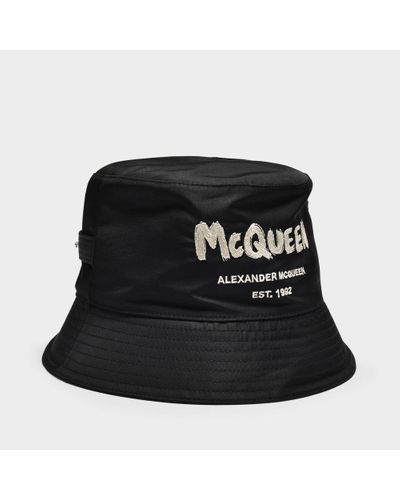 Alexander McQueen Mcqueen Graffiti Hat - Black