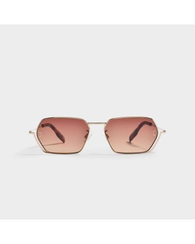 McQ Sonnenbrille Aus Einspritzung Schwarz - Pink