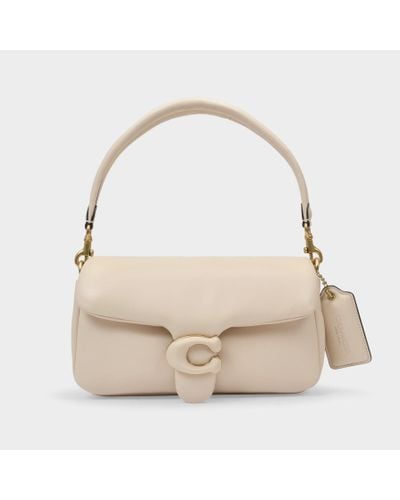 COACH Tabby Pillow 26 Hobo Bag - - Ivory - Leather - Natural