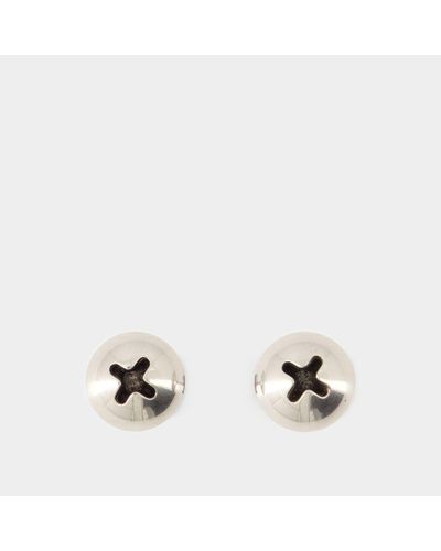 Balenciaga Garage Screw Earrings - Metallic