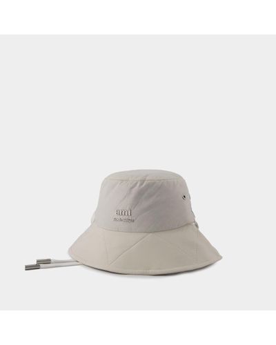 Ami Paris Ami Bucket Hat - Grey