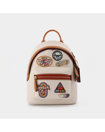 COACH Pride Patches Charter Backpack 18 - Natural