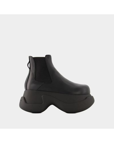 Marni Chunky Chelsea Boots - - Leather - Black
