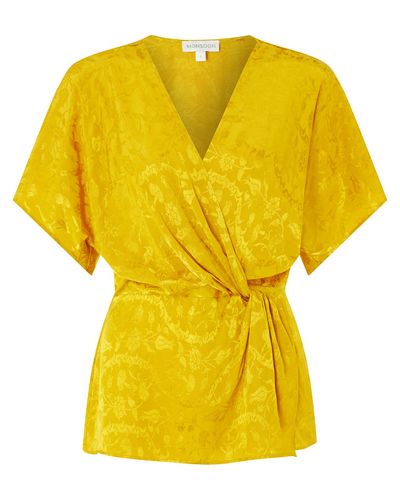 joenie jacquard wrap dress