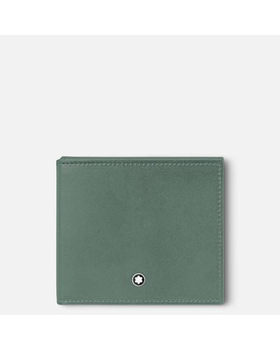 Montblanc Soft Trio Thin Wallet 4cc - Credit Card Wallets - Green