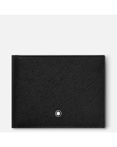 Montblanc Sartorial Wallet 6cc With 2 View Pockets - Black