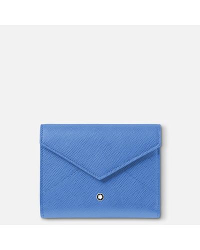 Montblanc Sartorial Trio Wallet 6cc - Compact Wallets - Blue