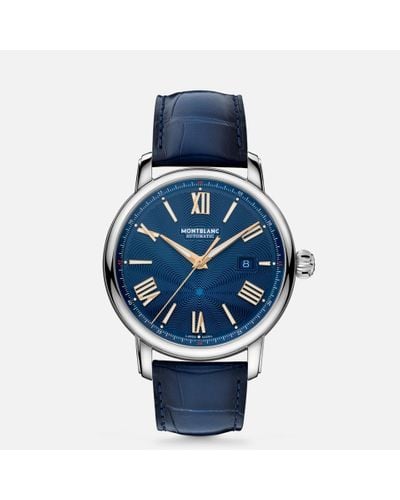Montblanc Star Legacy Automatic Date 43 Mm Limited Edition - 800 Pieces - Wrist Watches - Blue