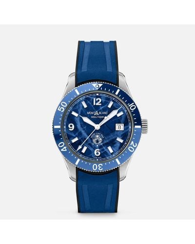 Montblanc 1858 Iced Sea Automatic Date - Blue
