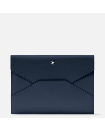 Montblanc Sartorial Envelope Pouch - Pouches - Blue