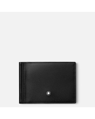 Montblanc Meisterstück Wallet 6cc With Money Clip - Black