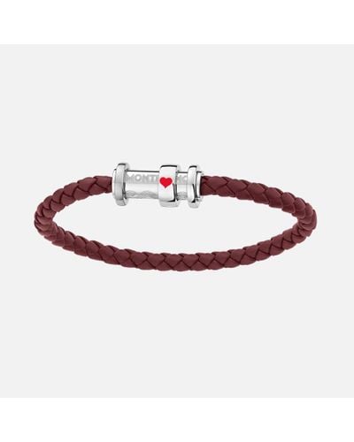 Montblanc Meisterstück Tribute To The Book Around The World In 80 Days Ace Of Hearts Bracelet - Red