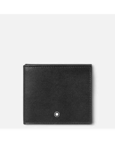Montblanc Soft Trio Thin Wallet 4cc - Credit Card Wallets - Black