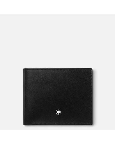 Montblanc Meisterstück Wallet 6cc With 2 View Pockets - Black