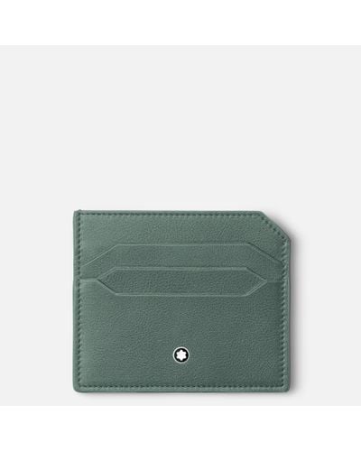 Montblanc Soft Card Holder 6cc - Card Cases - Green