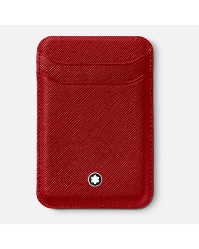 Montblanc Sartorial Card Wallet 2cc For Iphone With Magsafe - Red