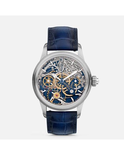 Montblanc 1858 The Unveiled Minerva Chronograph Limited Edition - Blue