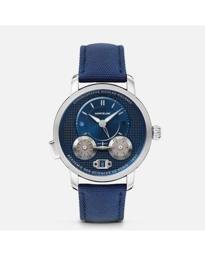 Montblanc Star Legacy Nicolas Rieussec Chronograph 43 Mm - Wrist Watches - Blue