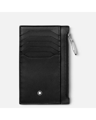 Montblanc Meisterstück Pocket Holder 8cc With Zipped Pocket - Black