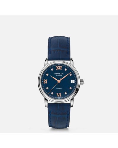 Montblanc Tradition Automatic Date 32 Mm - Blue