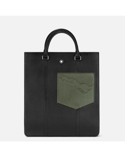 Montblanc Meisterstück Shopping Bag Medium - Tote Bags - Black